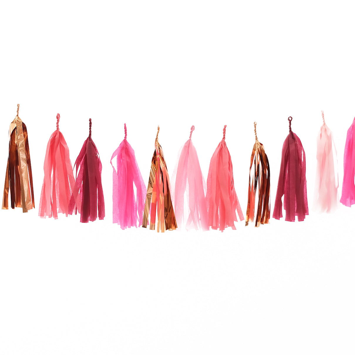 Bachelorette Party Decorations - Bach & Boujee Tissue Paper Tassel Garland  – Stag & Hen